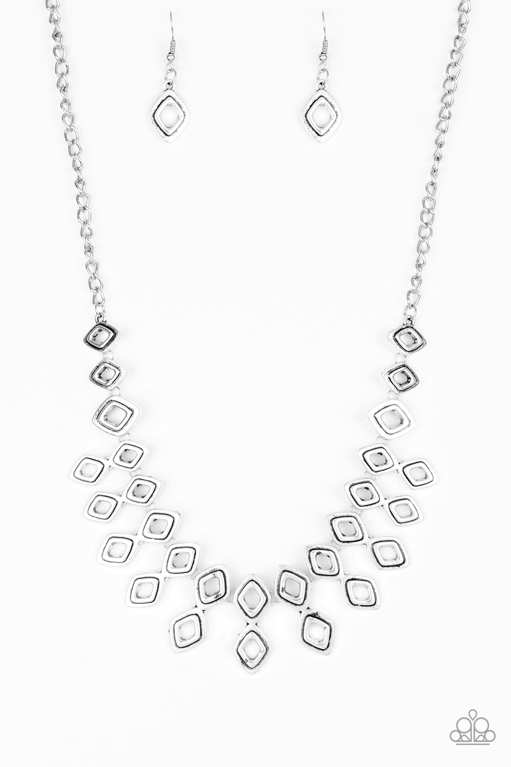 Paparazzi - Geocentric - Silver Necklace