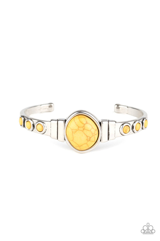 Paparazzi - Spirit Guide - Yellow Bracelet