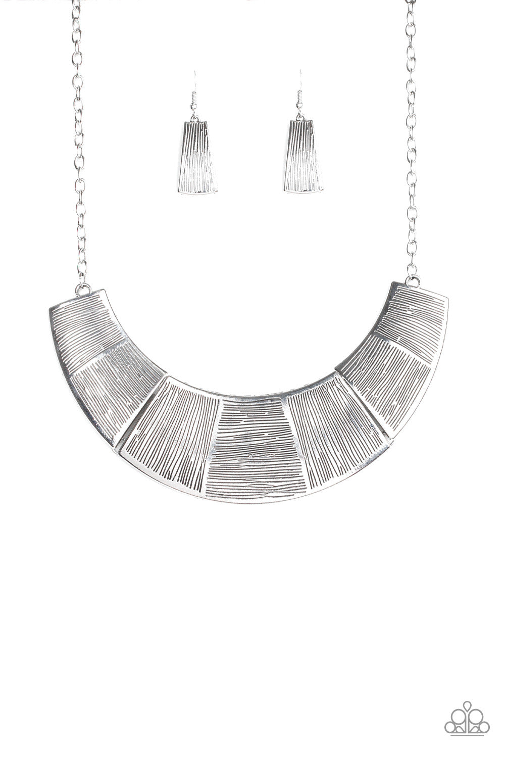 Paparazzi - More Roar - Silver Necklace