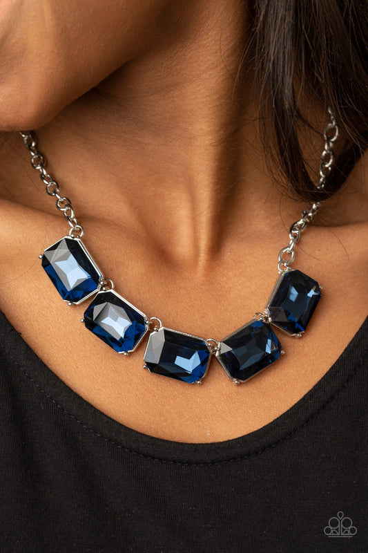 Paparazzi - Deep Freeze Diva - Blue Necklace