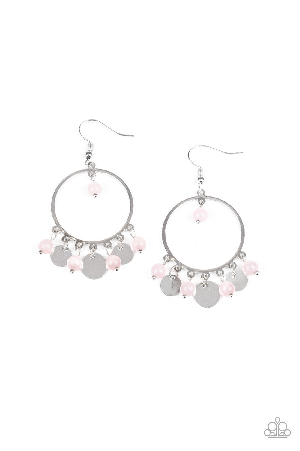 Paparazzi - Bubbly Buoyancy Pink Earrings