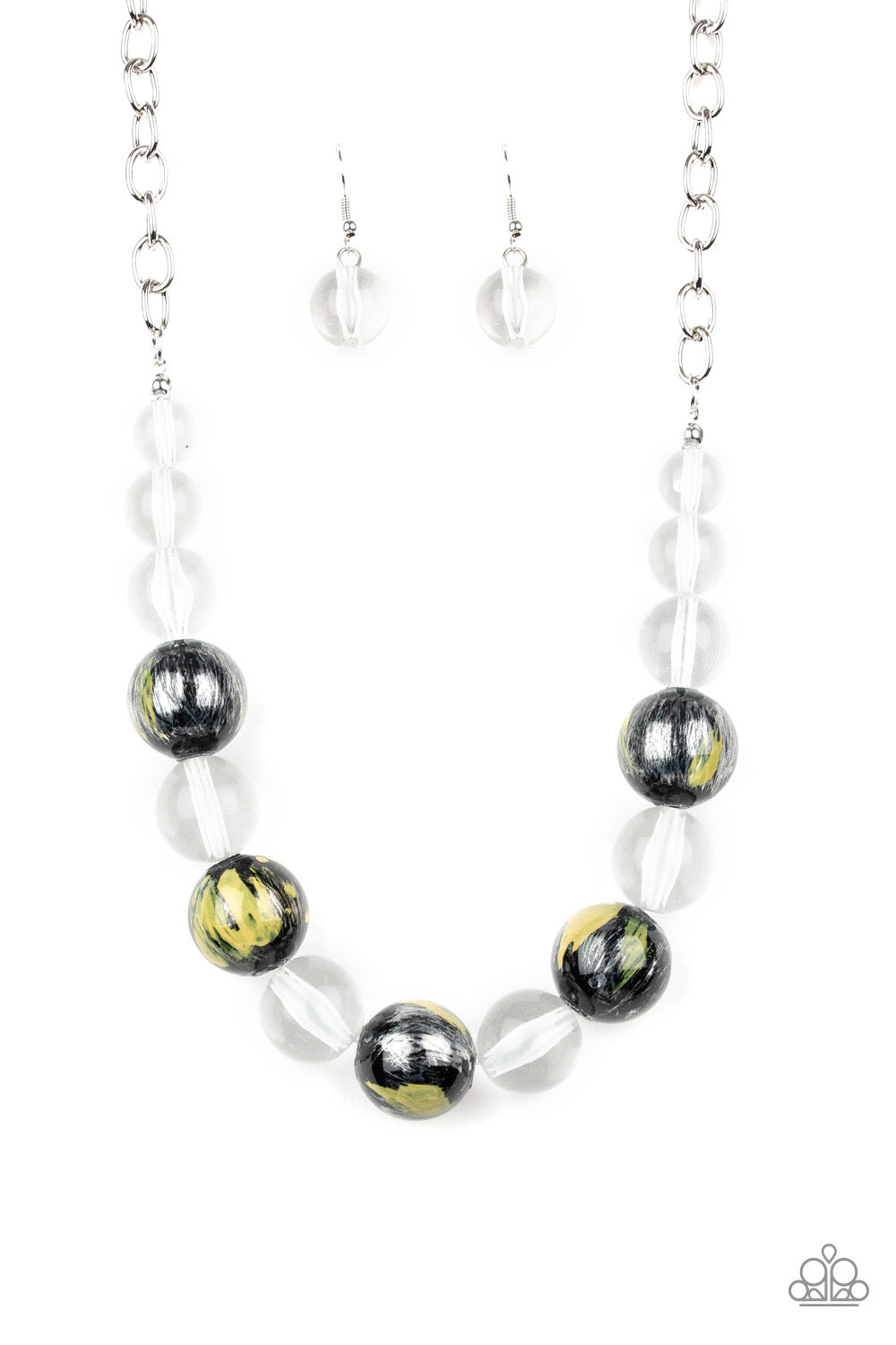 Paparazzi - Torrid Tide - Yellow Necklace