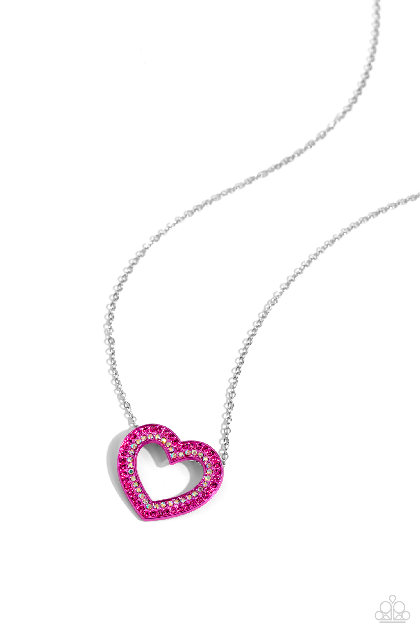 Paparazzi- Hyper Heartland - Pink Necklace