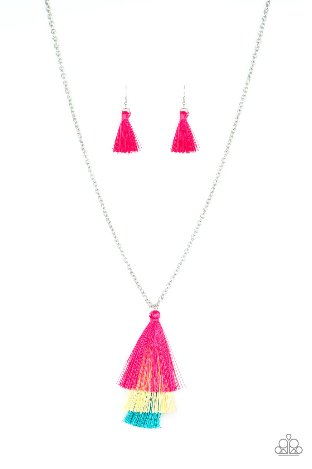 Paparazzi - Triple The Tassel - Multi Necklace