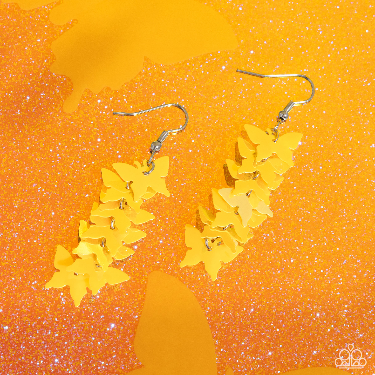 Paparazzi - Aerial Ambiance - Yellow Earrings