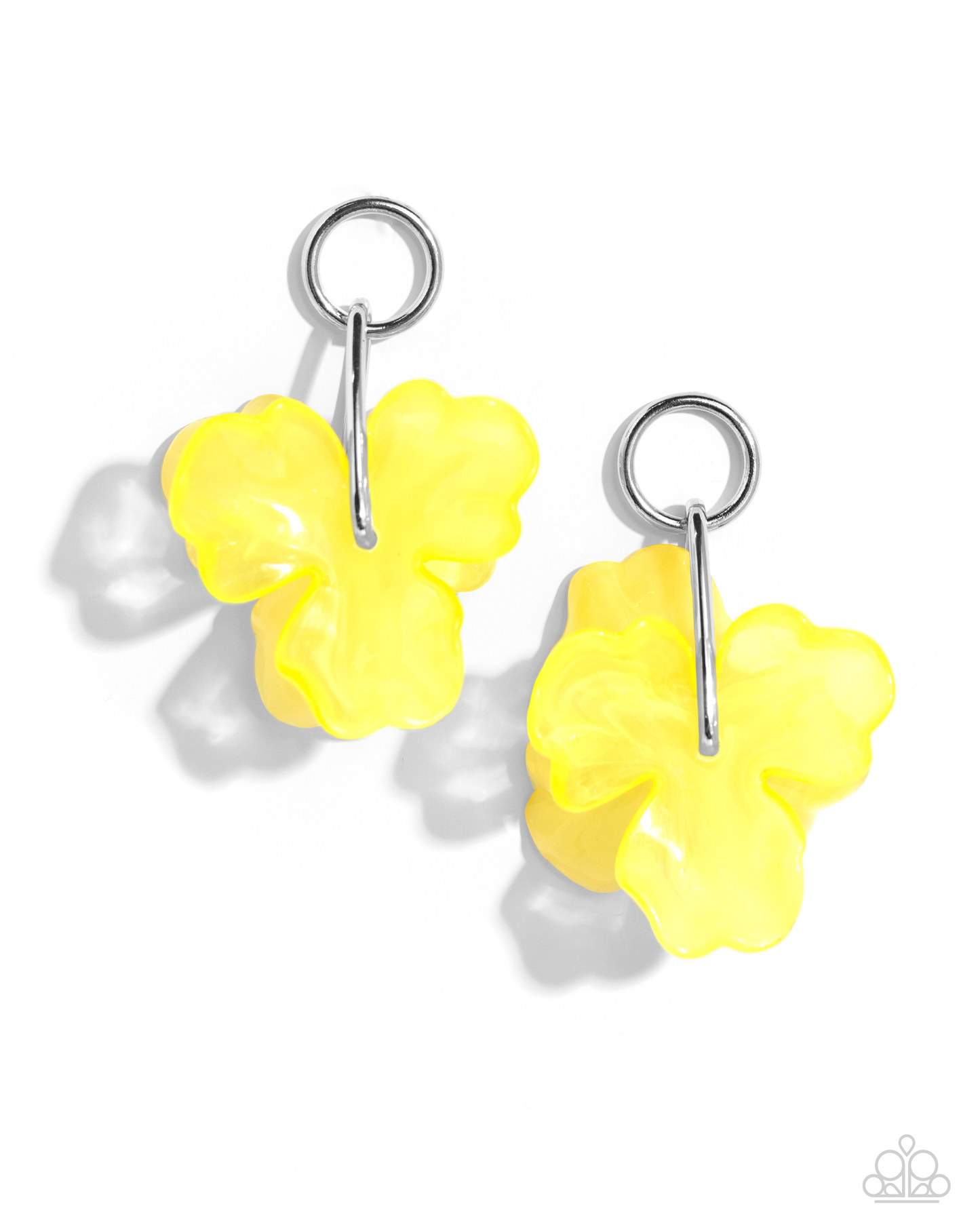 Paparazzi - Glassy Garden - Yellow Post Earrings