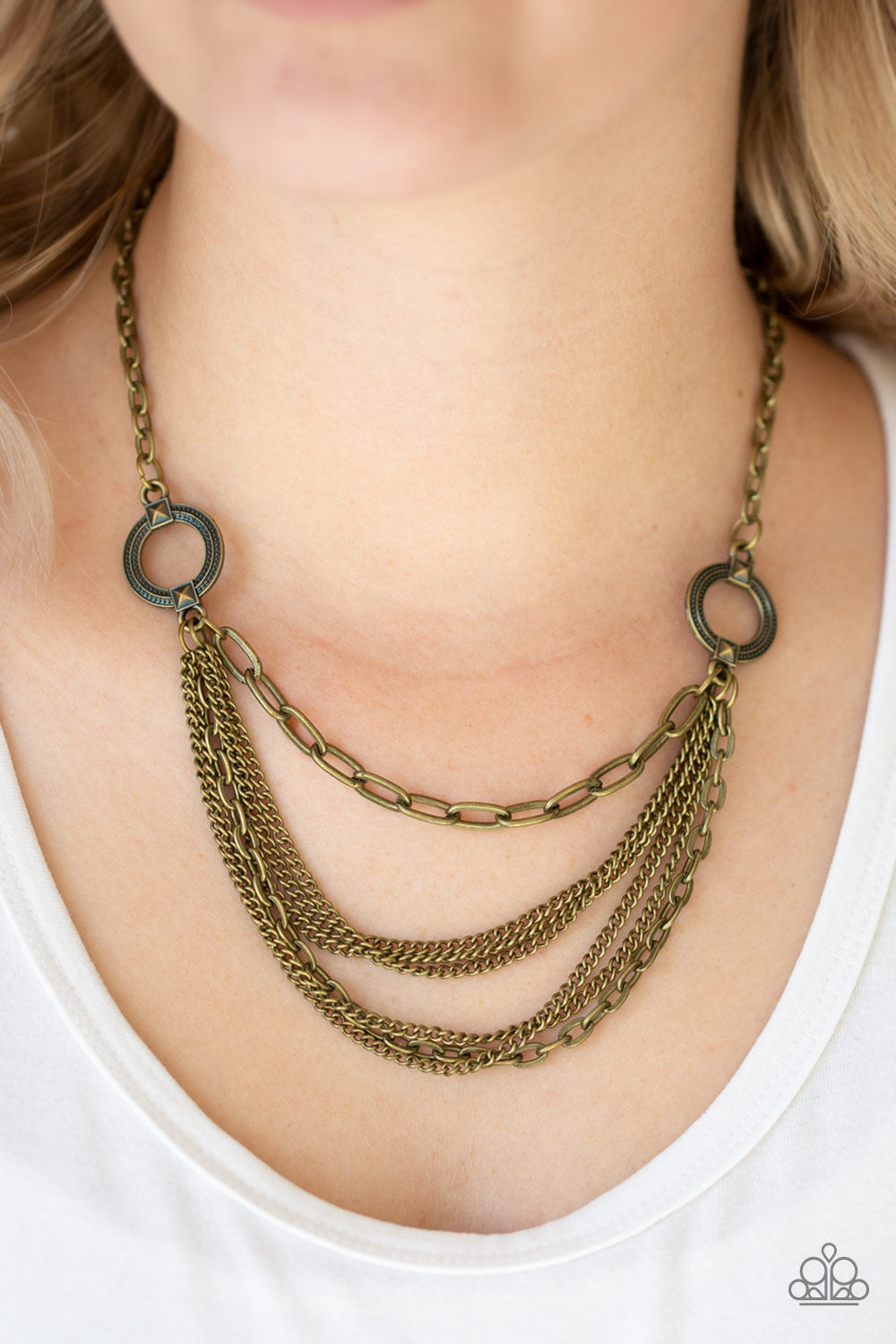 Paparazzi - CHAINS of Command - Brass Necklace