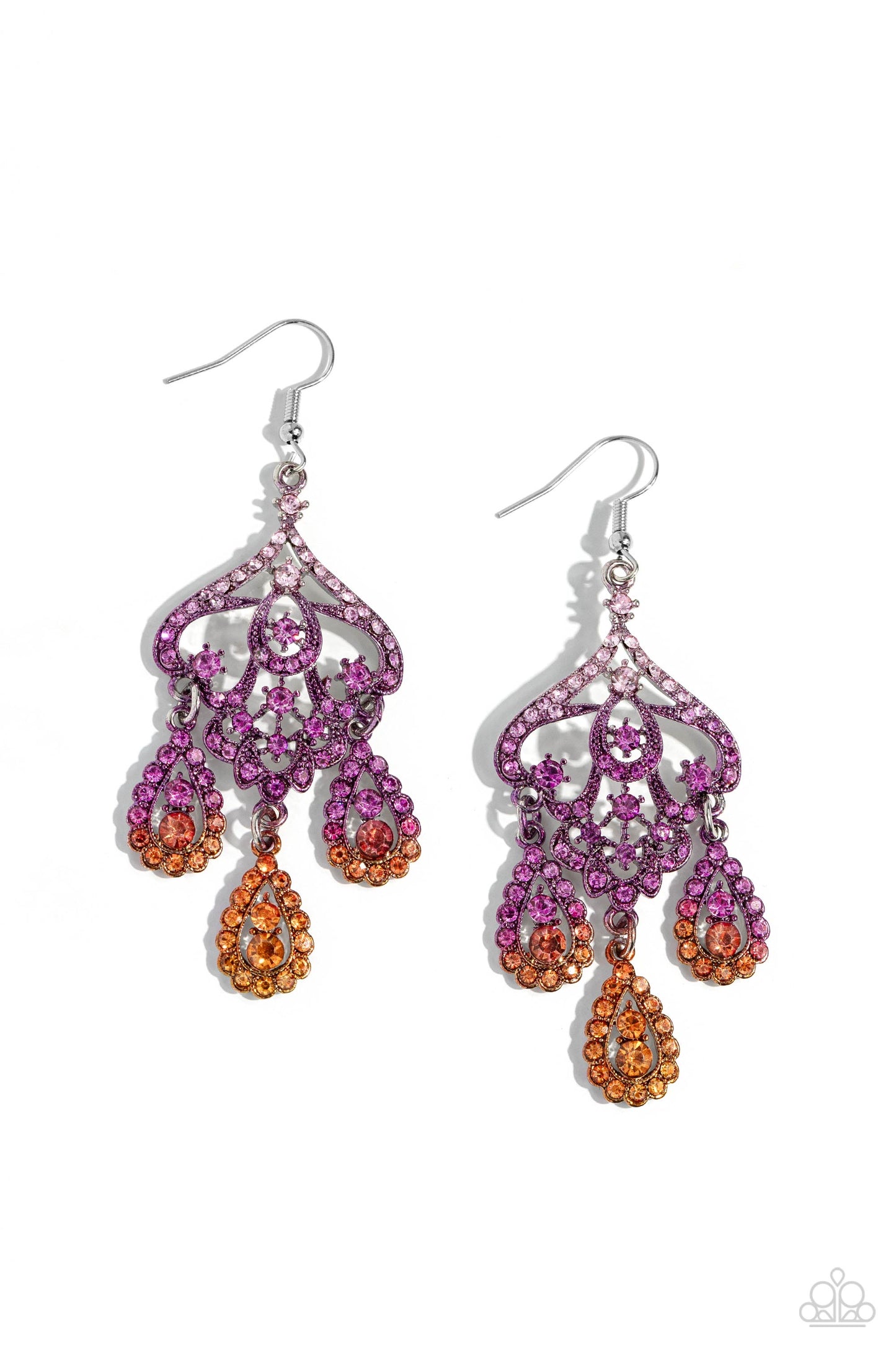 Paparazzi - Chandelier Command - Multi Earrings