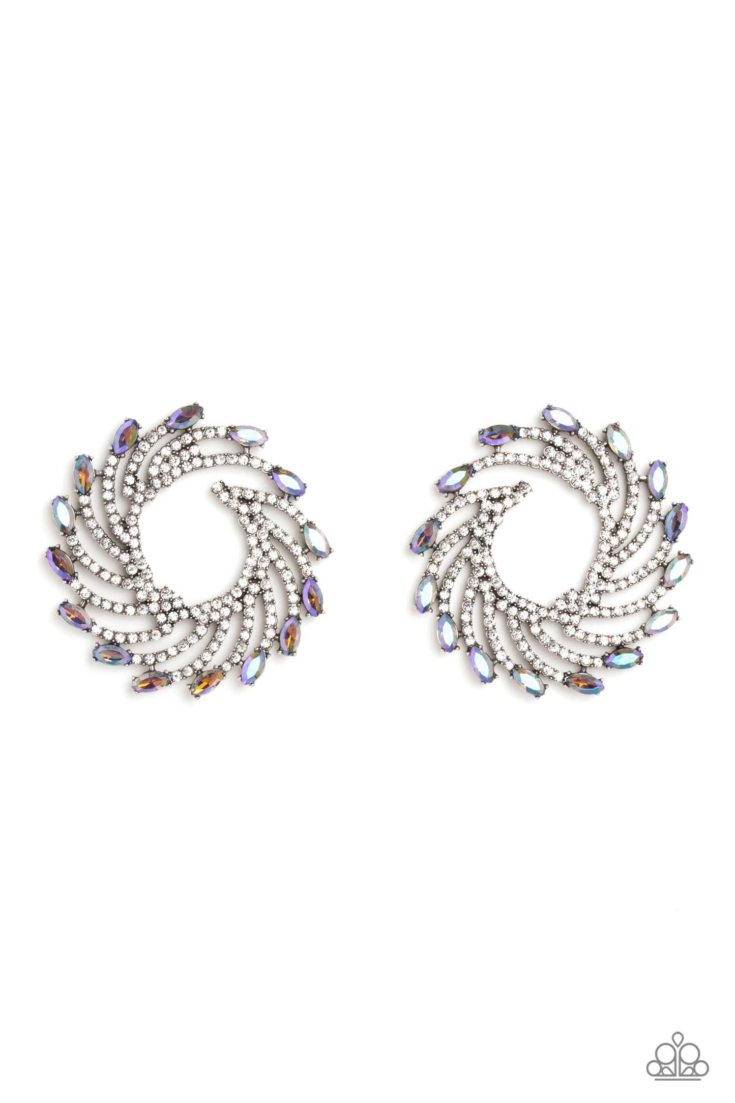 Paparazzi - Firework Fanfare - Multi Post Earrings