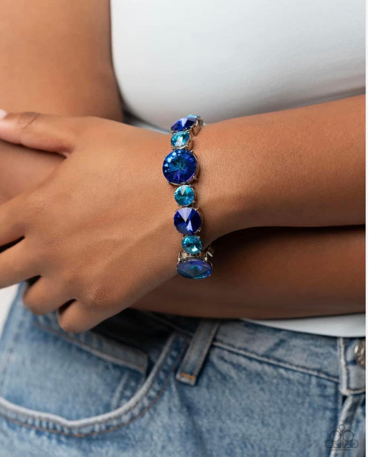 Paparazzi - Refreshing Radiance - Blue Bracelet