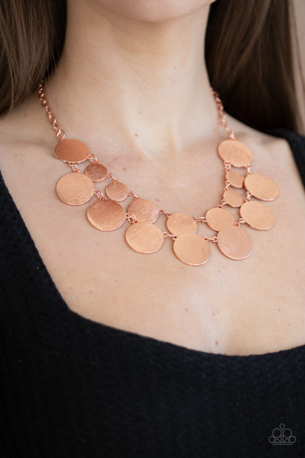 Paparazzi - Stop and Reflect - Copper Necklace