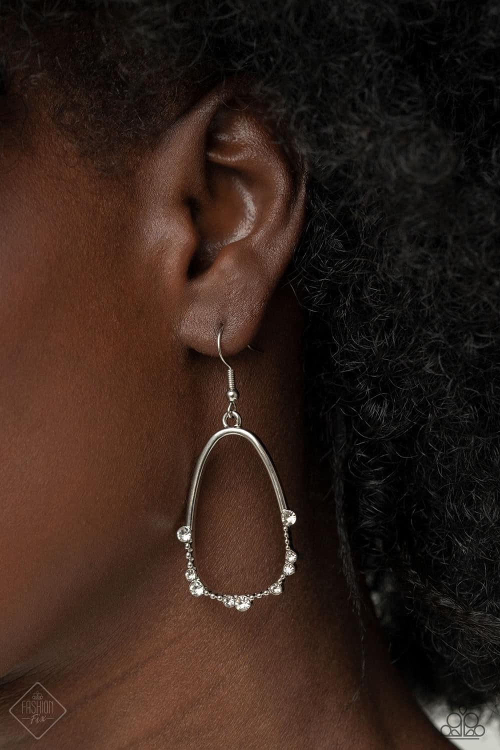 Paparazzi - Ready or Yacht Silver Earrings