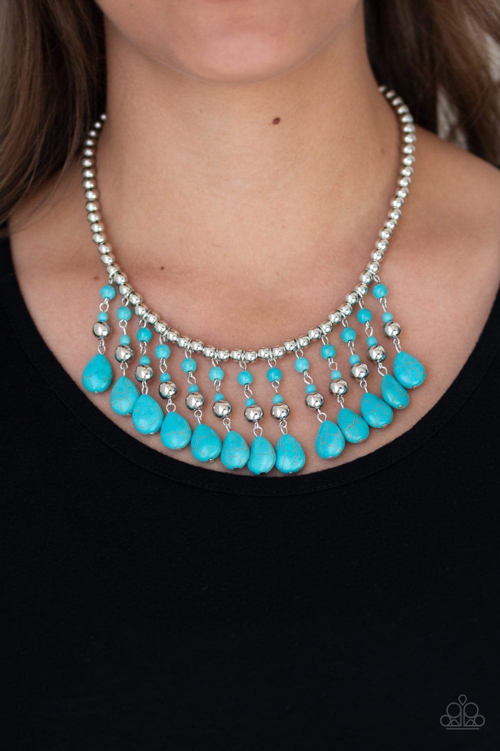 Paparazzi - Rural Revival - Blue Necklace