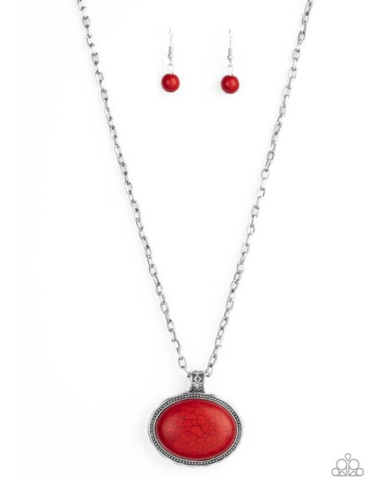 Paparazzi- Sedimentary Colors Red Necklace