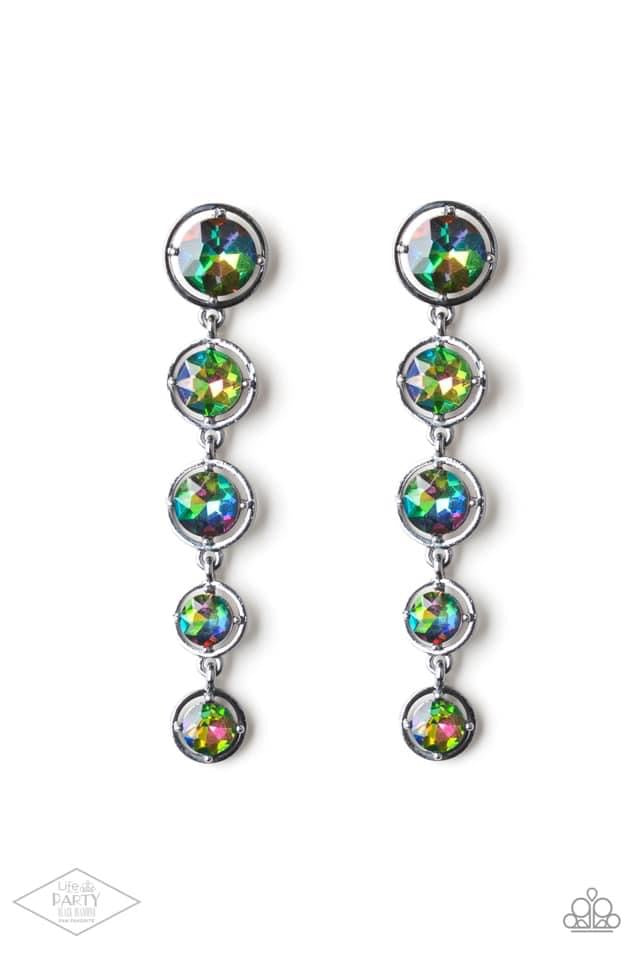 Paparazzi- Dipping in Starlight Multi Earrings