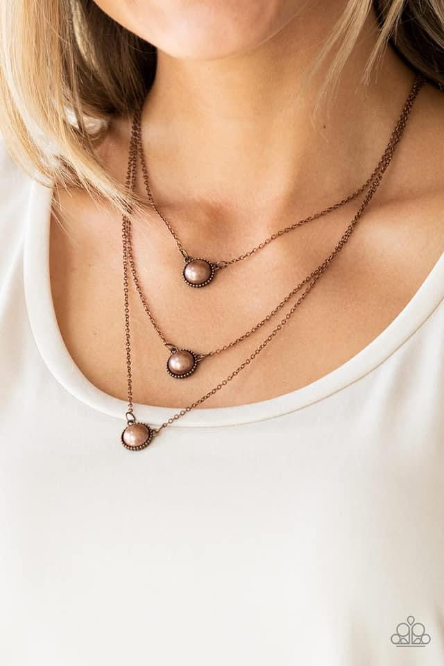 Paparazzi - A Love for Luster Copper Necklace