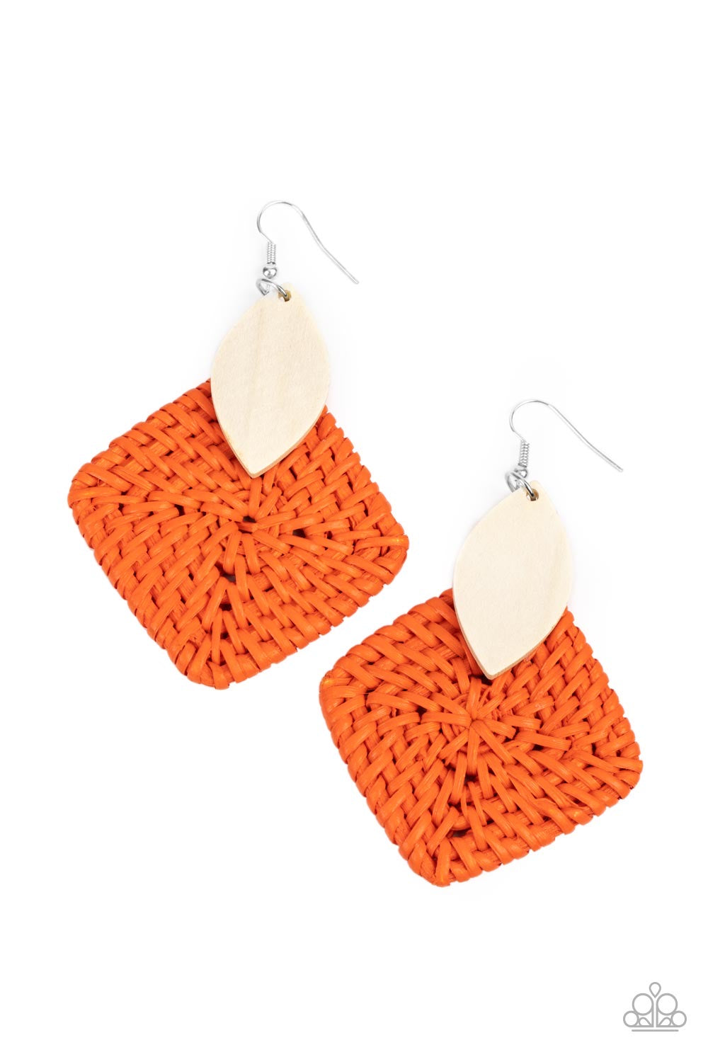 Paparazzi - Sabbatical WEAVE - Orange Earrings