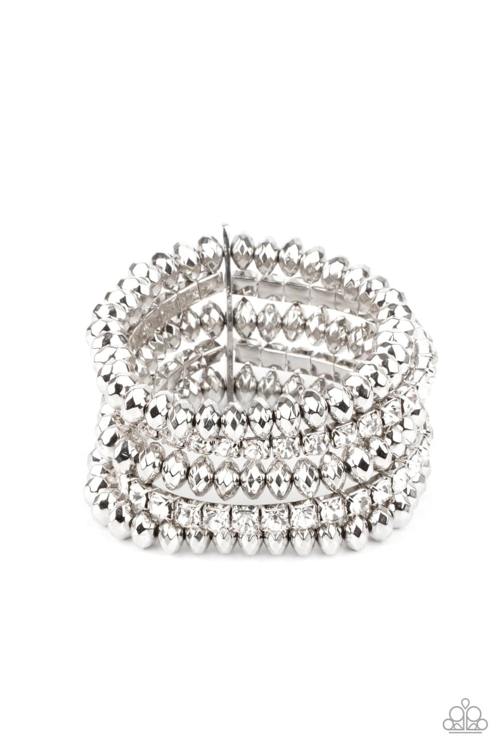 Paparazzi- Best of LUXE - White Bracelet