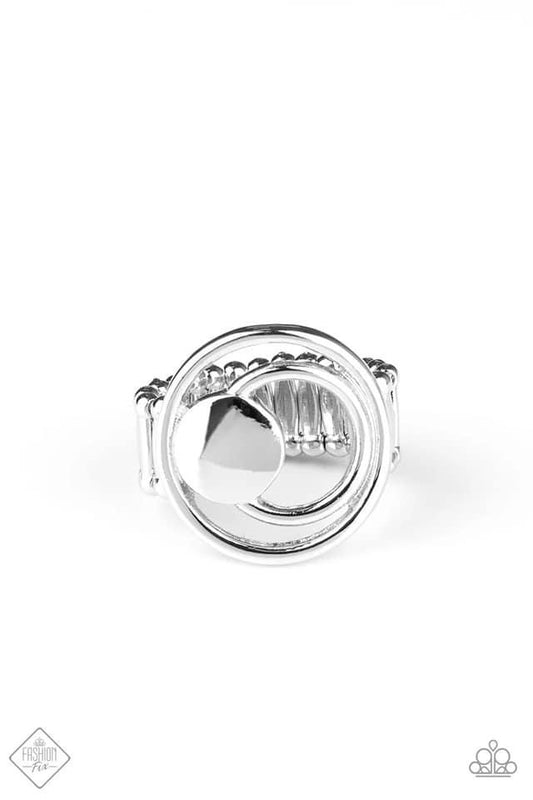 Paparazzi - Edgy Eclipse - Silver Ring