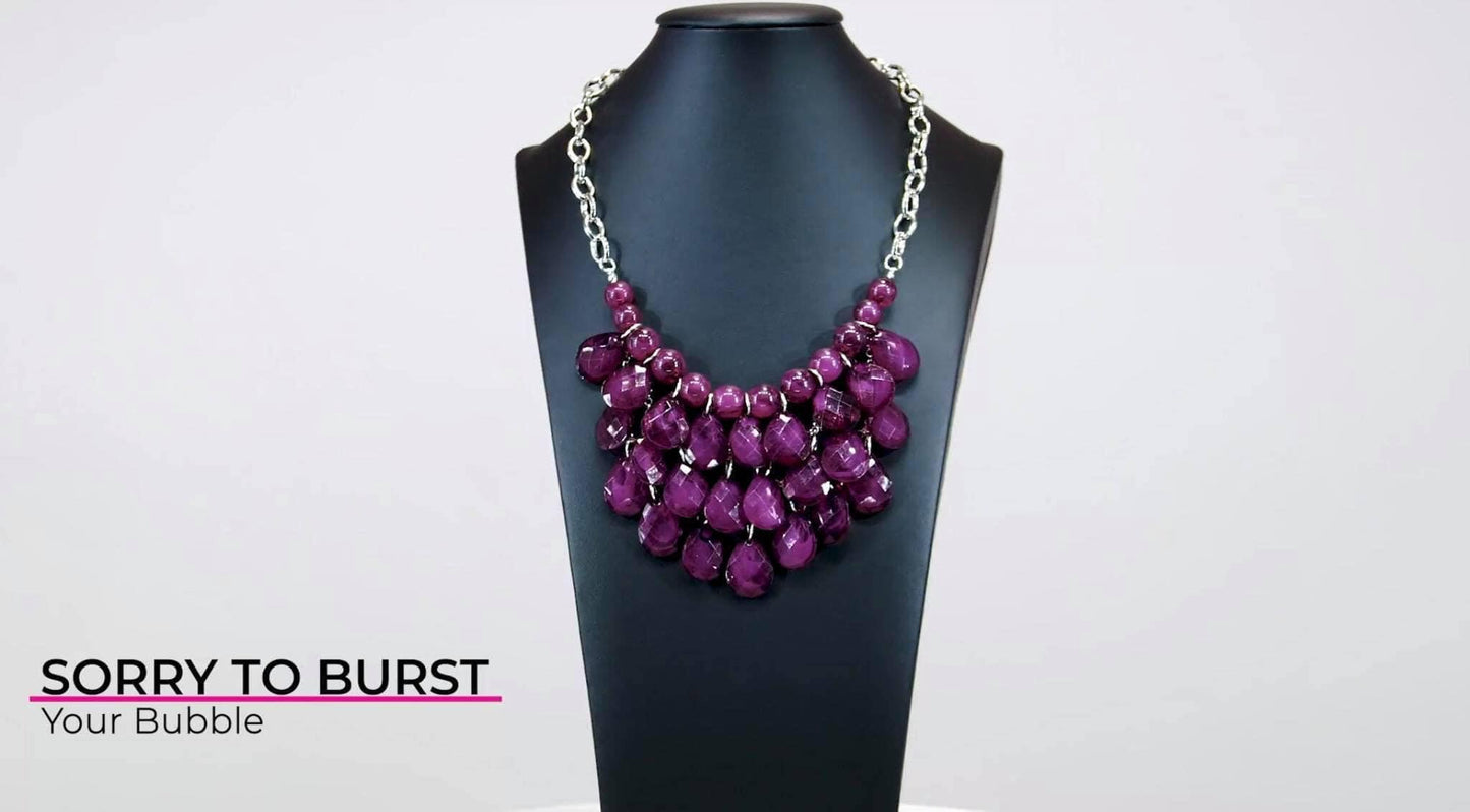 Paparazzi- Sorry to Burst Your Bubble Purple Necklace