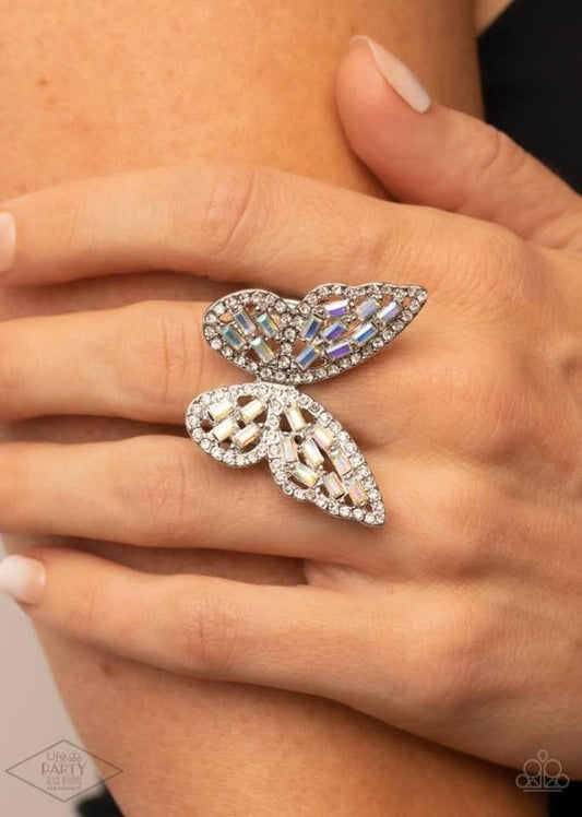 Paparazzi - Flauntable Flutter Multi Butterfly Ring