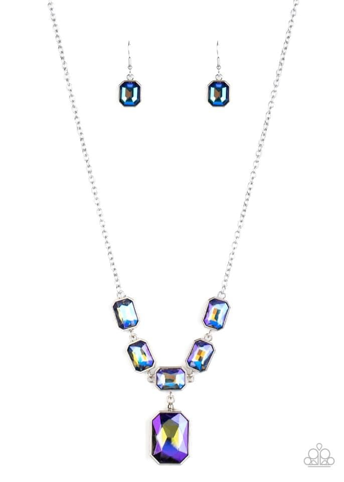 Paparazzi - Million Dollar Moment Blue Necklace