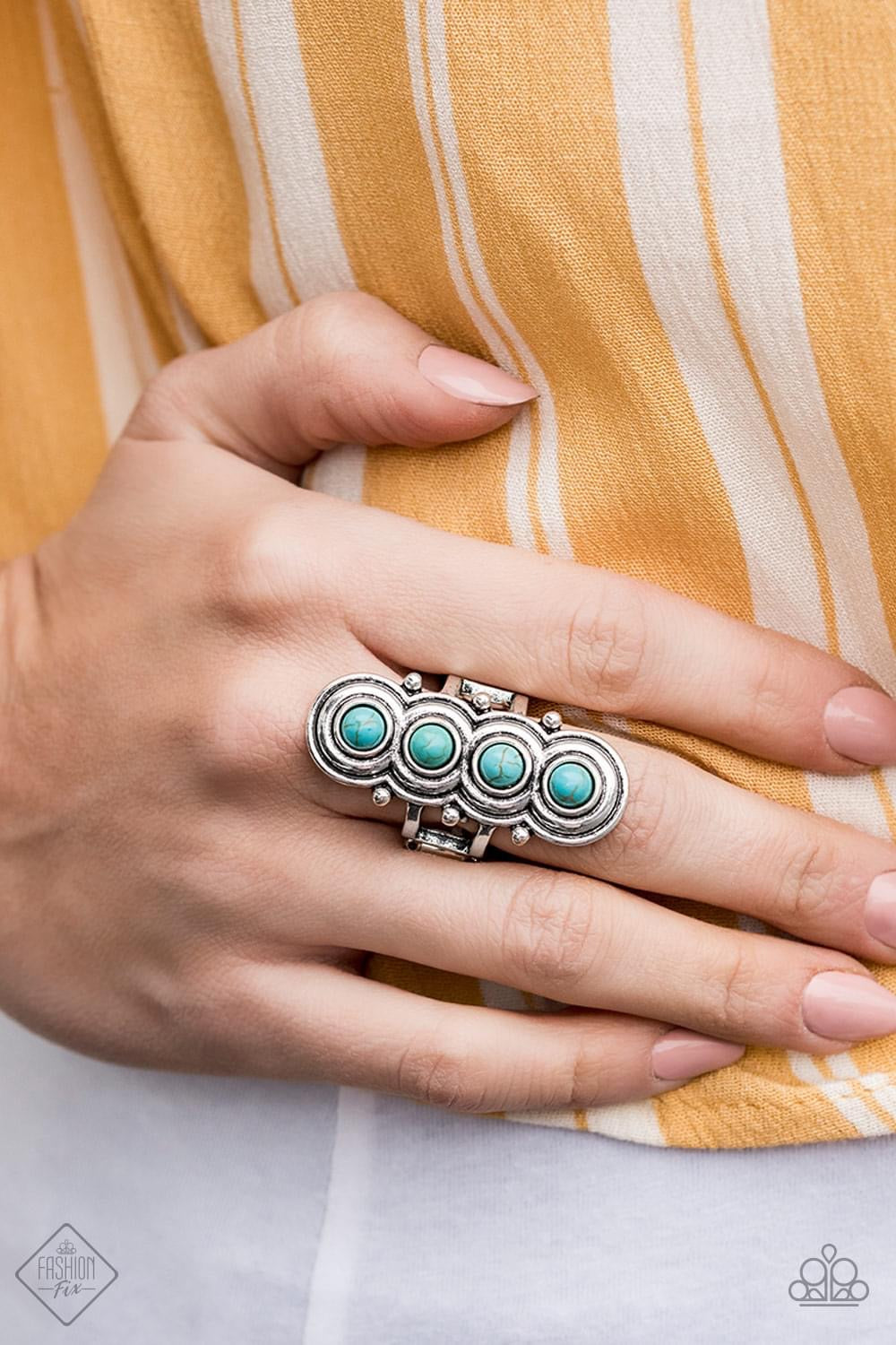 Paparazzi - Terra Trinket Blue Ring