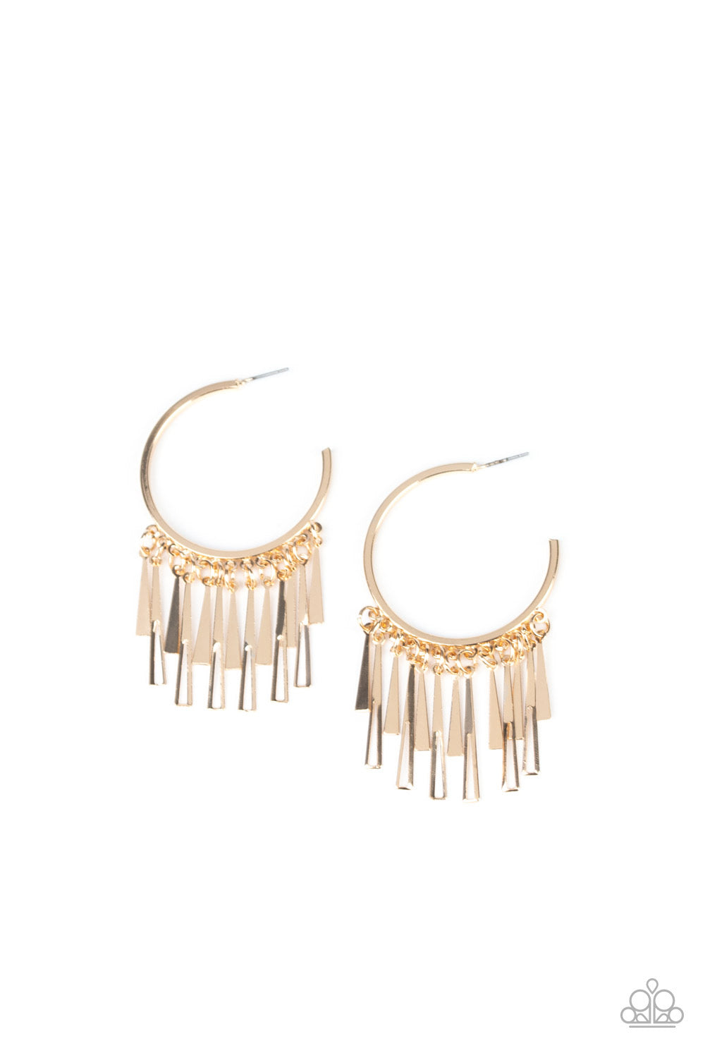 Paparazzi - Bring The Noise - Gold Hoop Earrings