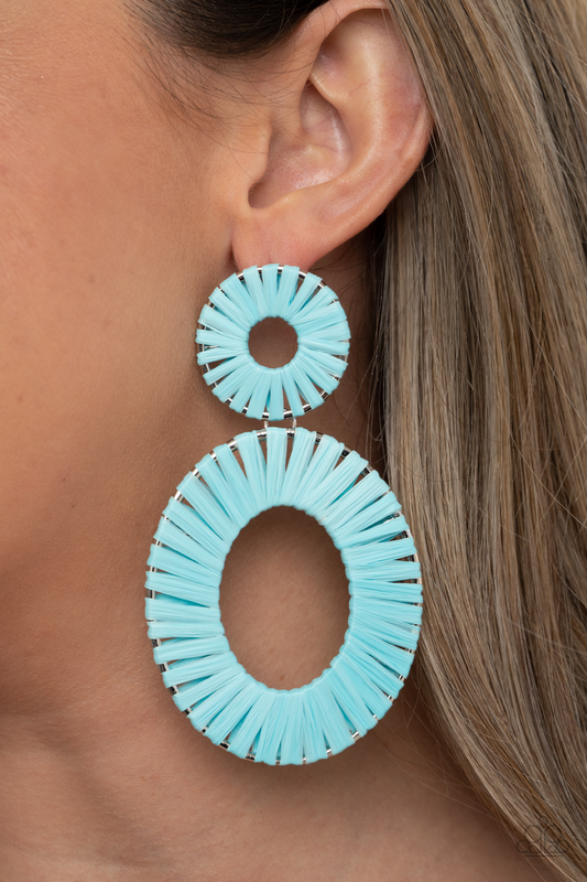 Paparazzi- Foxy Flamenco Blue Earrings