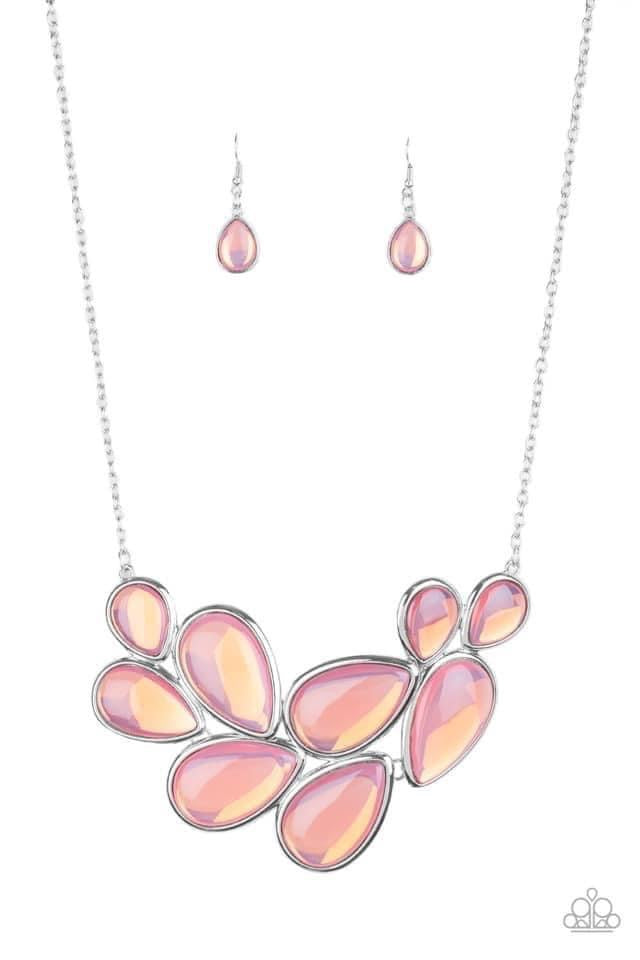 Paparazzi - Iridescently Irresistible Pink Necklace