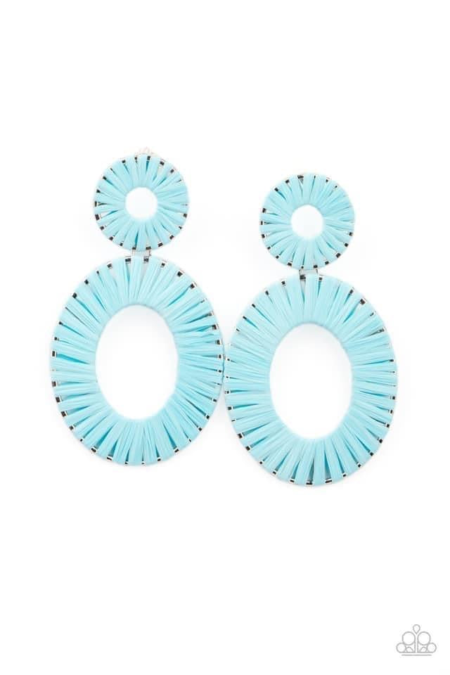 Paparazzi - Foxy Flamenco - Blue Earrings