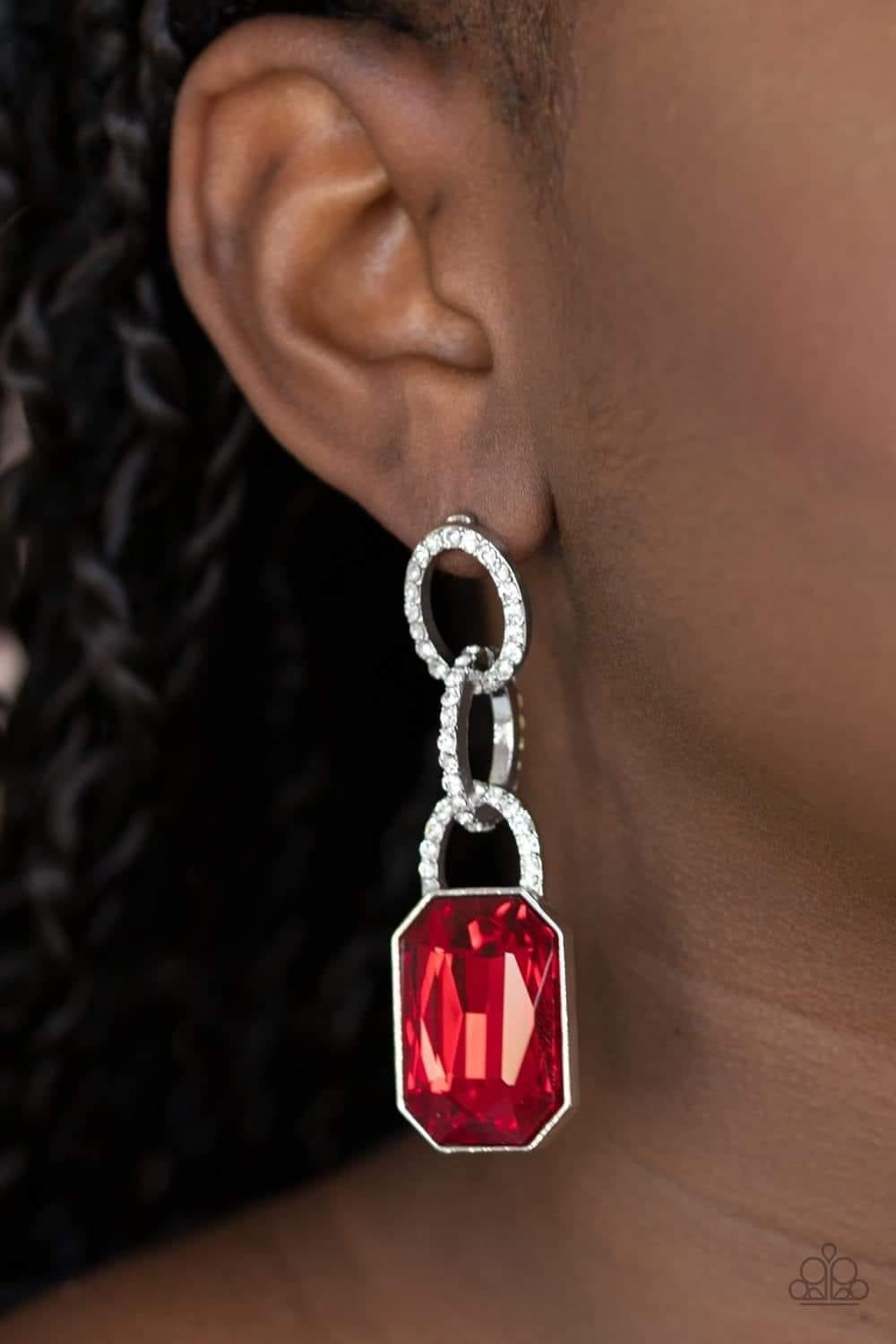 Paparazzi - Superstar Status Red Earrings