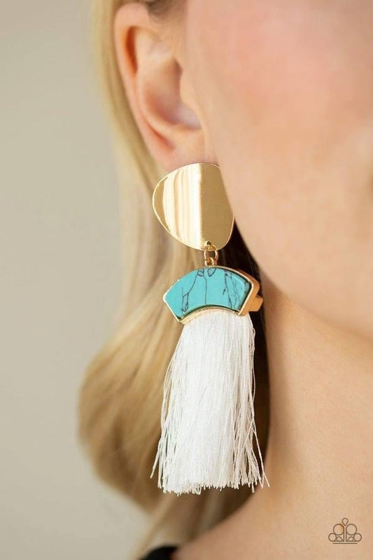 Paparazzi - Insta Inca - Blue Earrings