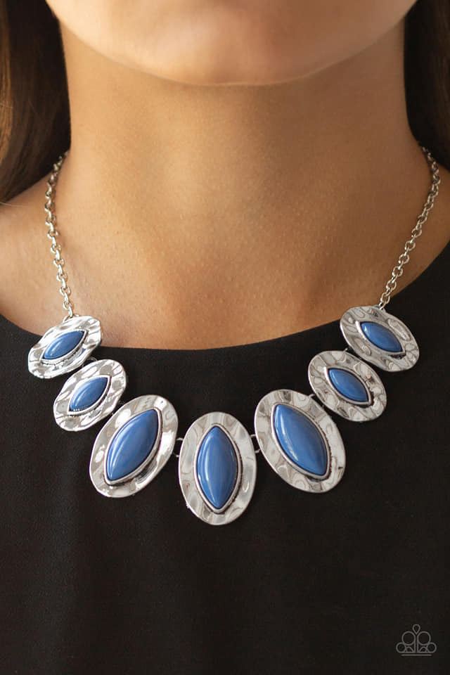 Paparazzi - Terra Color Blue Necklace