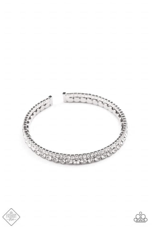 Paparazzi - Fairytale Sparkle White Bracelet