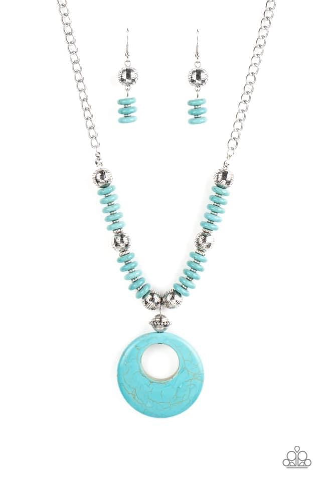 Paparazzi - Oasis Goddess - Blue Necklace