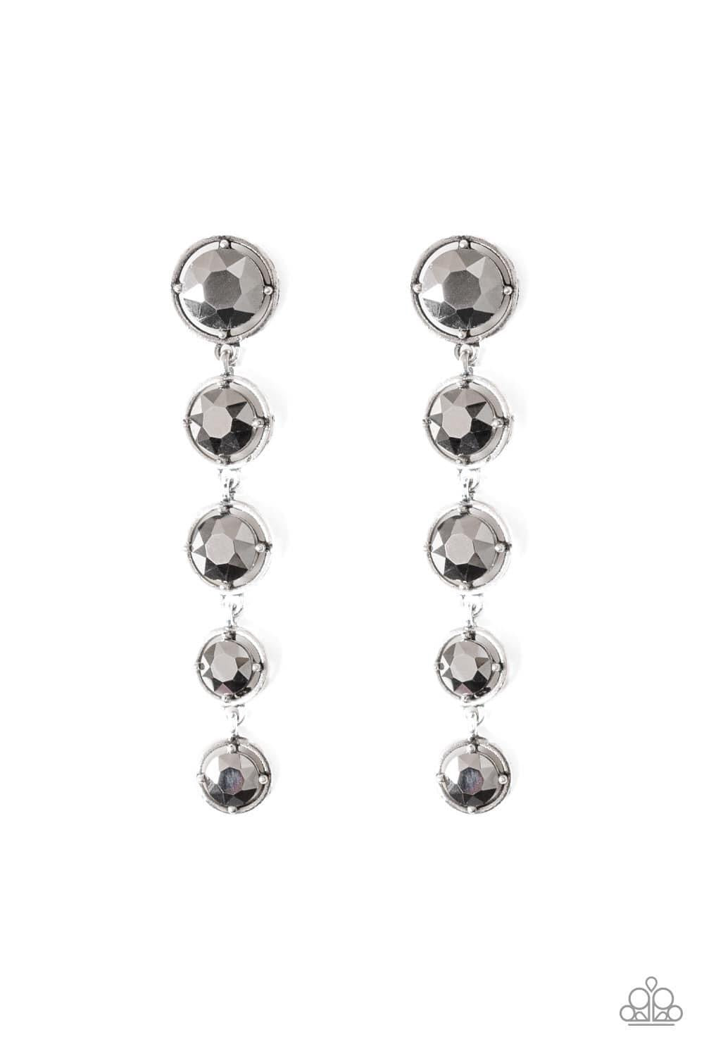 Paparazzi - Drippin In Starlight Silver Earrings