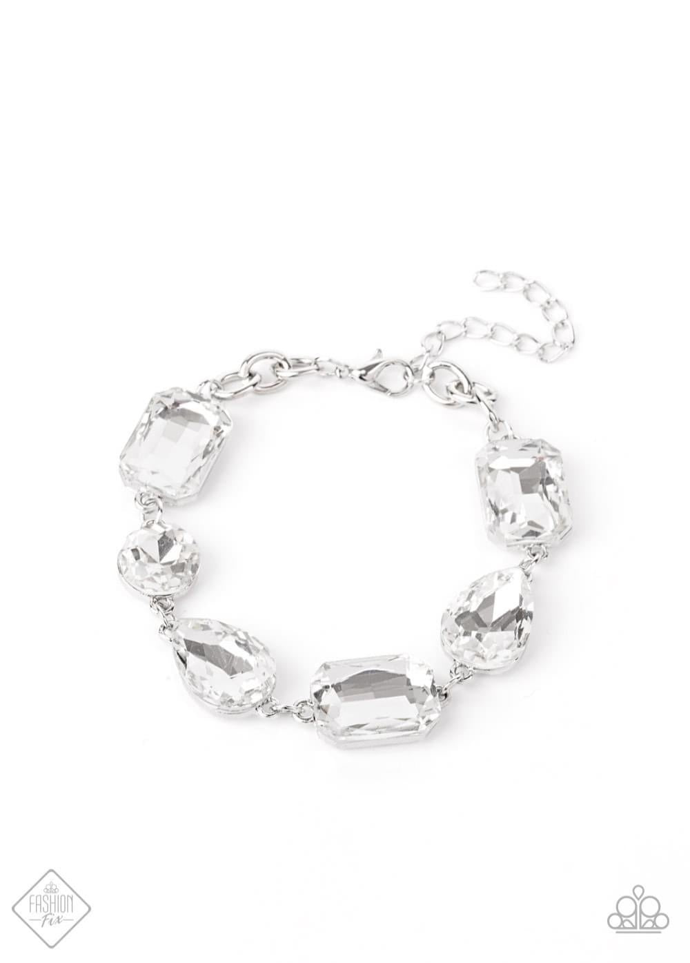 Paparazzi - Cosmic Treasure Chest White Bracelet