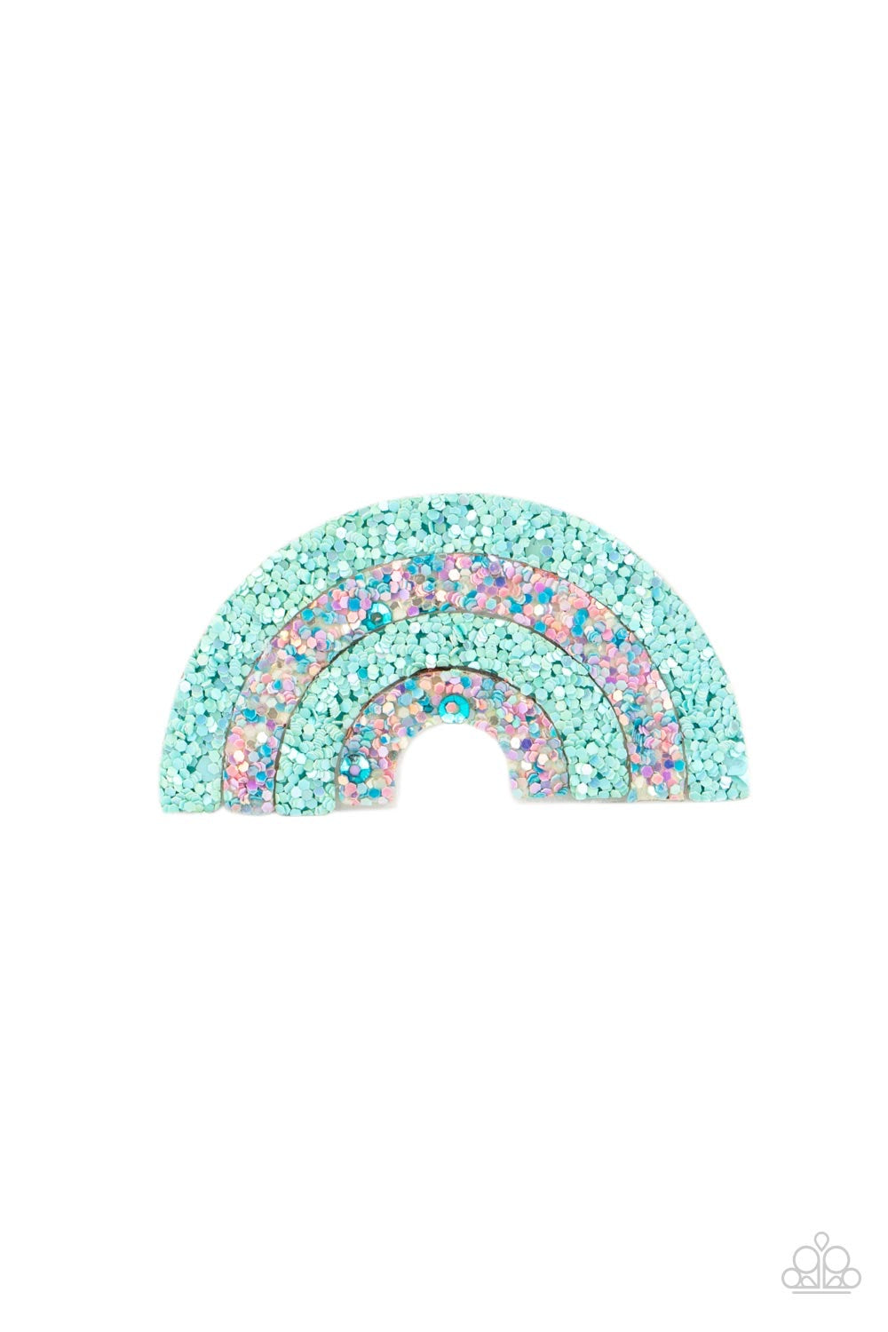 Paparazzi- Rainbow Reflections - Blue Hair Clip