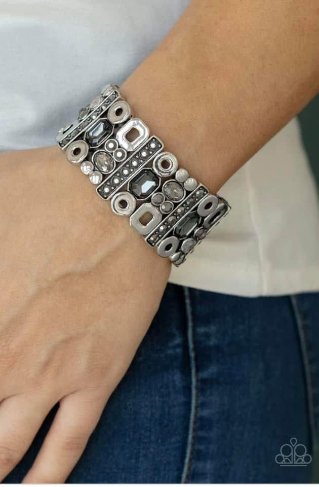 Paparazzi - Dynamically Diverse - Silver Bracelet