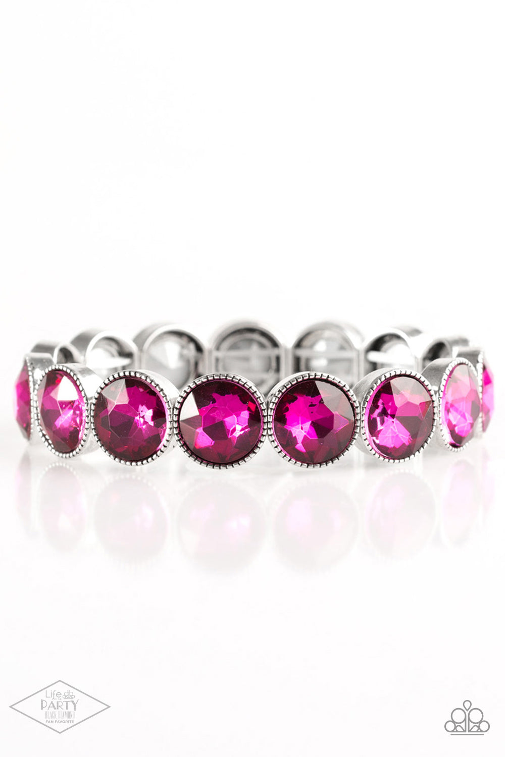 Paparazzi- Number One Knockout - Pink Bracelet