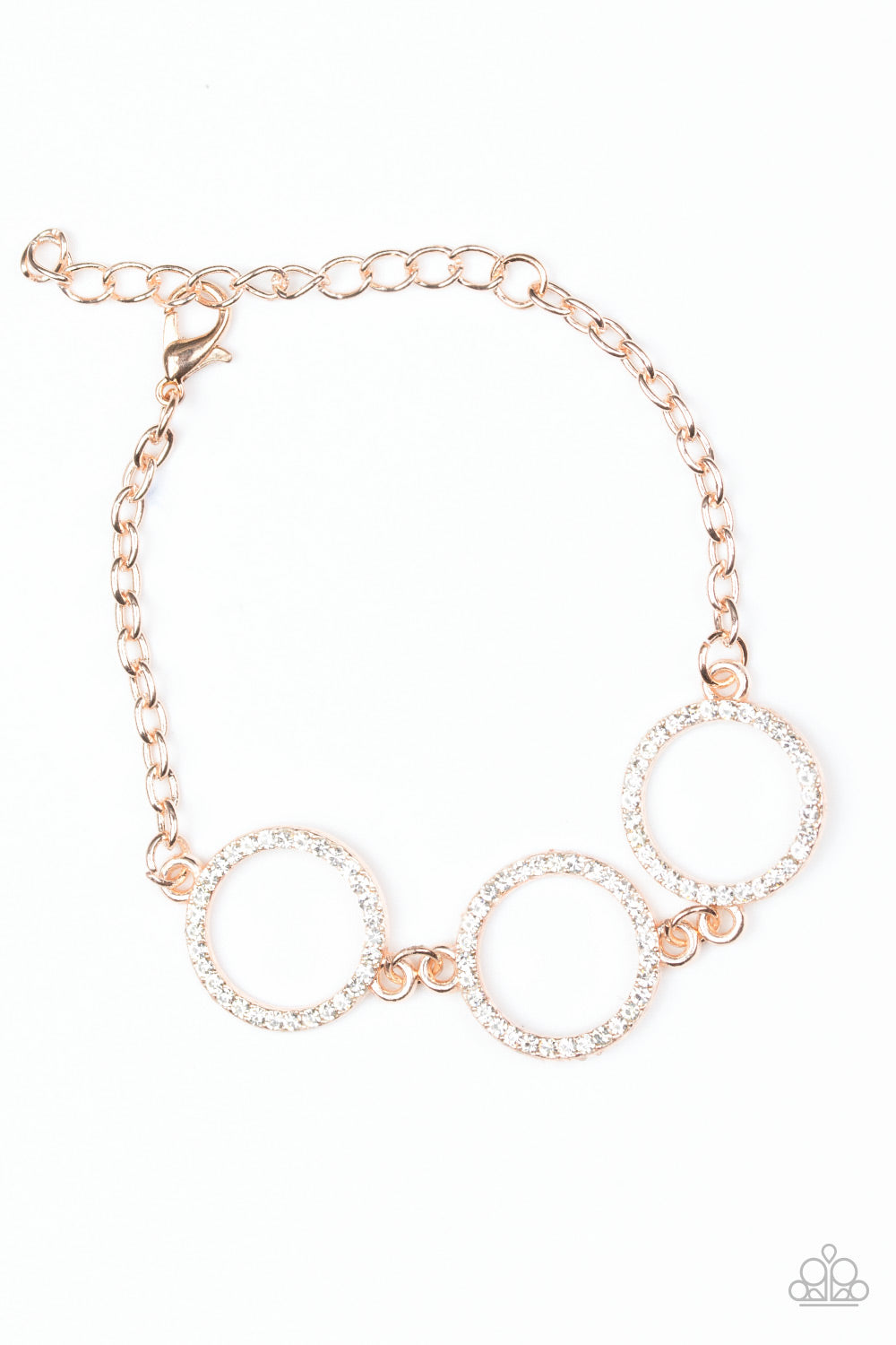 Paparazzi- Dress The Part - Rose Gold Bracelet