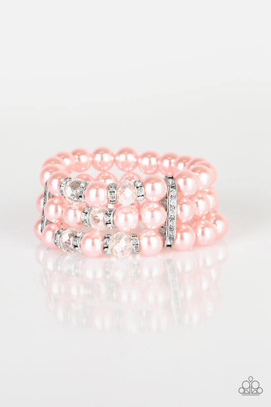 Paparazzi - Undeniably Dapper - Pink Bracelet