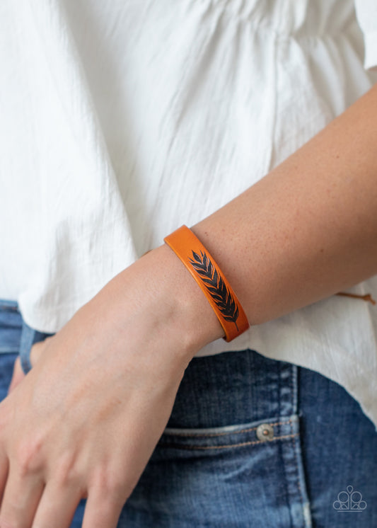 Paparazzi - This QUILL ALL Be Yours Brown Urban Bracelet