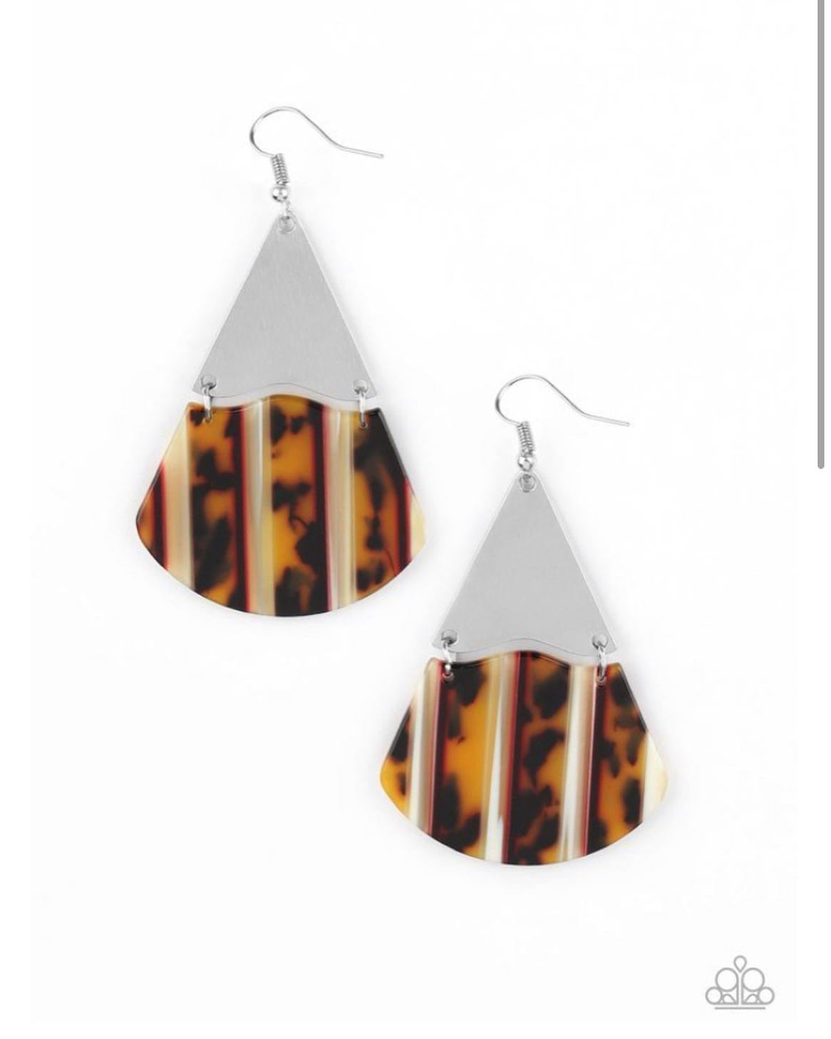 Paparazzi - Social Animal - Yellow Earrings