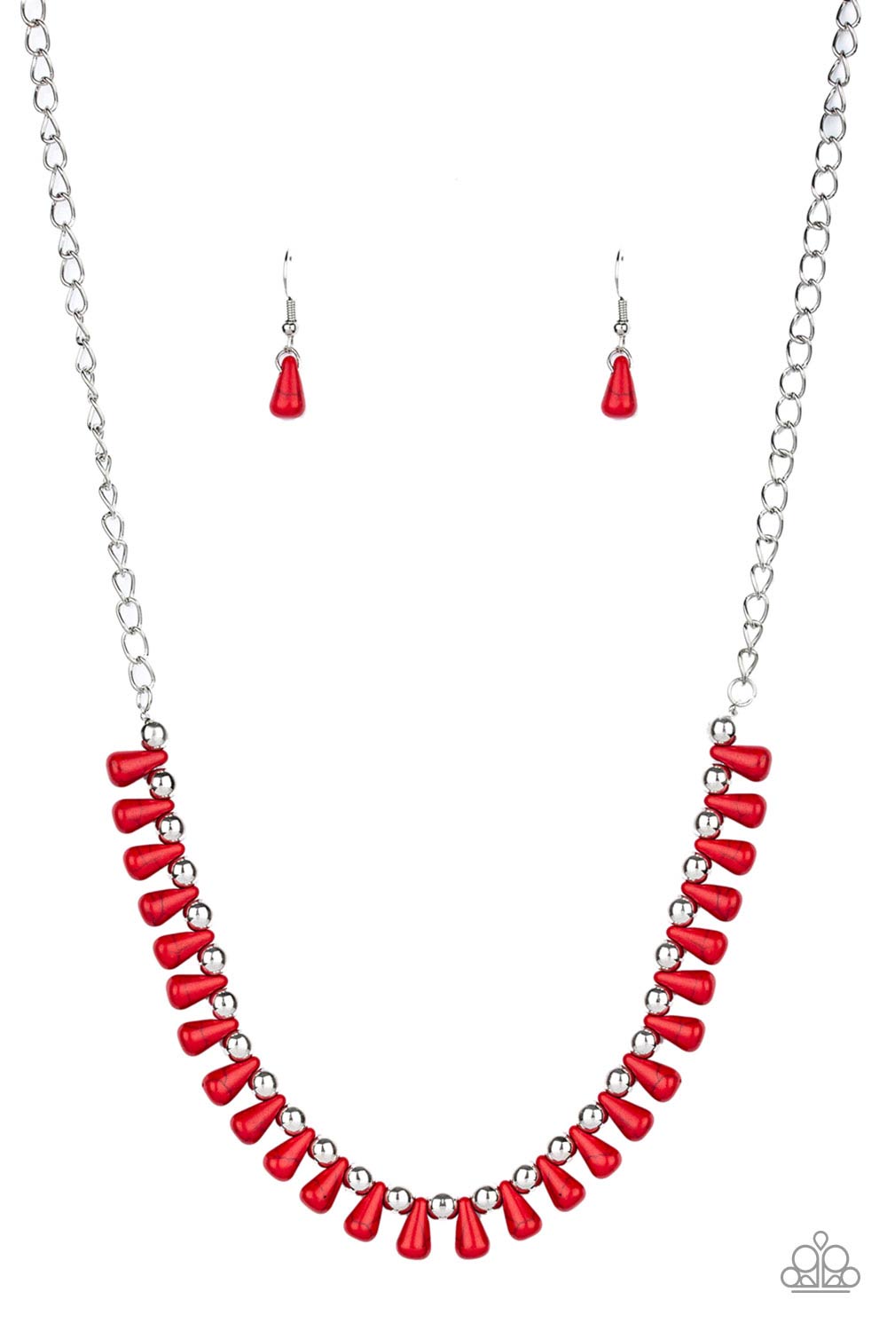 Paparazzi - Extinct Species - Red Necklace