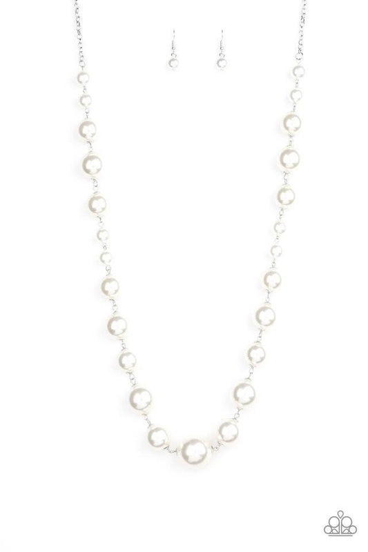 Paparazzi - Pearl Prodigy White Pearl Necklace