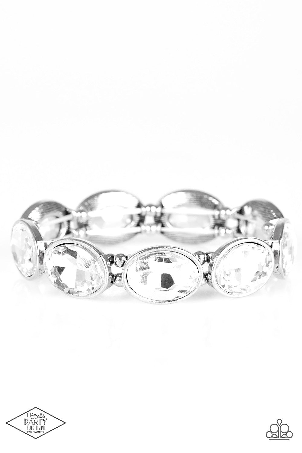 Paparazzi - DIVA In Disguise - White Stretchy Bracelet