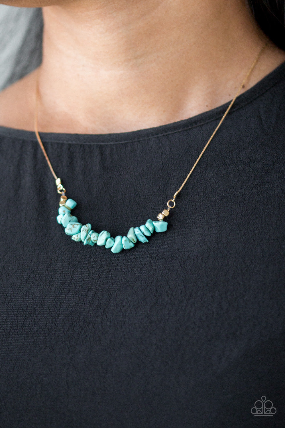 Paparazzi - Back to Nature Blue Necklace