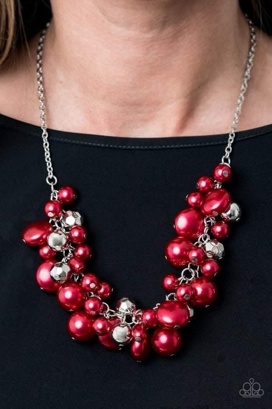 Paparazzi- Battle of the Bombshells Red Necklace